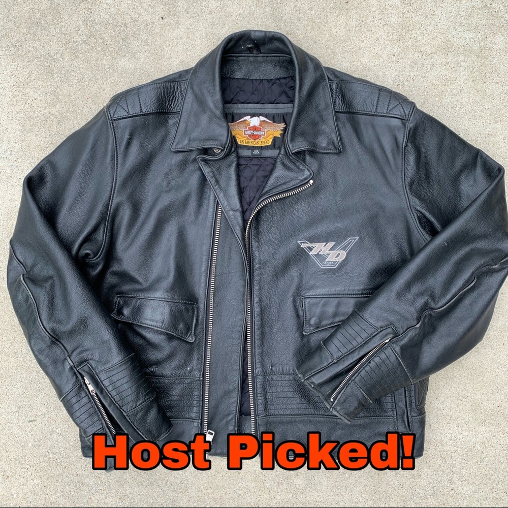 Harley Davidson Real Leather Motorcycle Jacket
